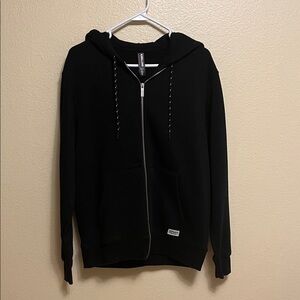 Kirkland Signature Men's Black Zip-Up Hoodie